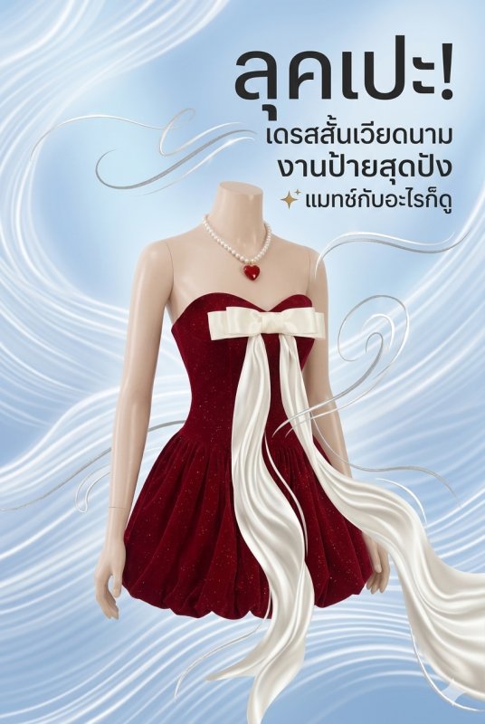 เดรสเวียดนามงานป้าย
