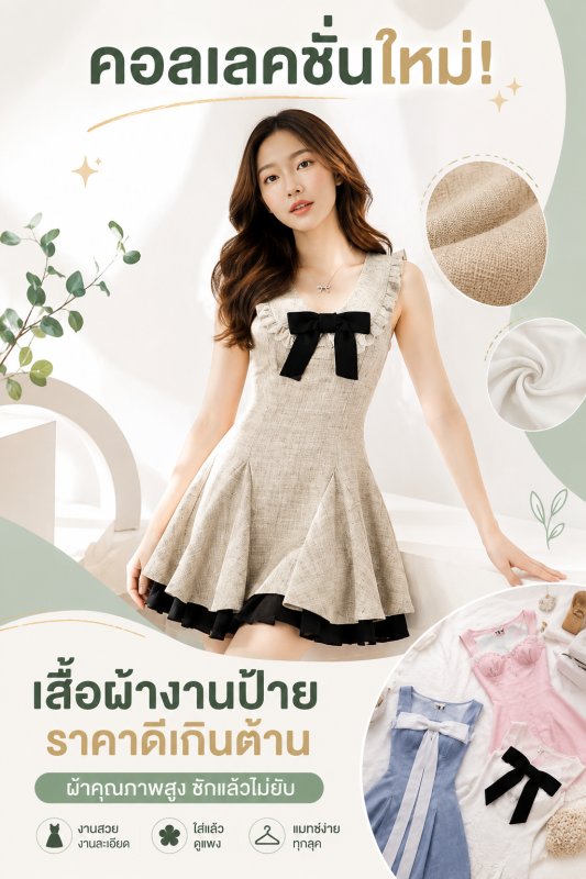 เดรสเวียดนามงานป้าย