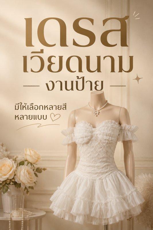 เดรสเวียดนามงานป้าย